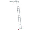 Transformer aluminum ladder 4*4 steps, 4.7 m Intertool LT-0029