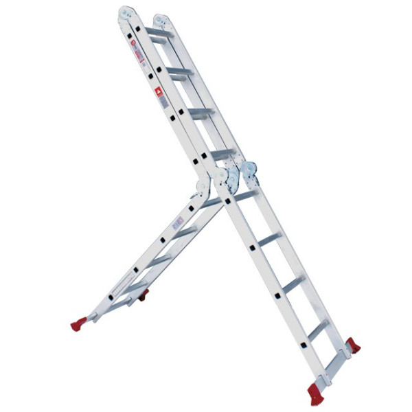 Transformer aluminum ladder 4*4 steps, 4.7 m Intertool LT-0029