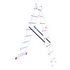 Aluminum ladder, 2-section universal folding, 2*8 steps, 3.69 m Intertool LT-0208