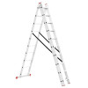 Aluminum ladder, 3-section universal folding, 3*10 steps, 6.48 m Intertool LT-0310