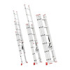 Aluminum ladder, 3-section universal folding, 3*6 steps, 3.4 m Intertool LT-0306