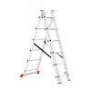 Aluminum ladder, 3-section universal folding, 3*6 steps, 3.4 m Intertool LT-0306