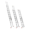 Aluminum ladder, 3-section universal folding, 3*8 steps, 5.09 m Intertool LT-0308