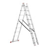 Aluminum ladder, 3-section universal folding, 3*8 steps, 5.09 m Intertool LT-0308