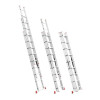 Aluminum ladder, 3-section universal folding, 3*9 steps, 5.93 m Intertool LT-0309