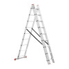 Aluminum ladder, 3-section universal folding, 3*9 steps, 5.93 m Intertool LT-0309