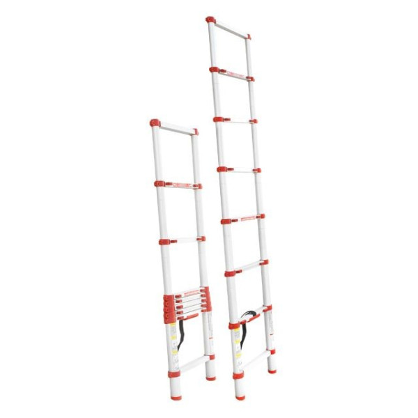 Лестница из алюминия, телескопическая 8 сход., 2,5м Intertool LT-3026