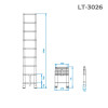 Лестница из алюминия, телескопическая 8 сход., 2,5м Intertool LT-3026