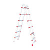 Aluminum ladder, universal, folding, telescopic 12 steps, 3.85 m Intertool LT-3039
