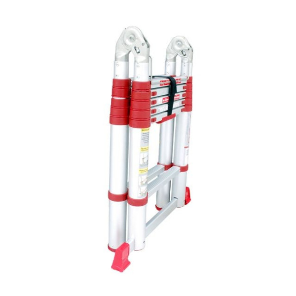 Aluminum ladder, universal, folding, telescopic 12 steps, 3.85 m Intertool LT-3039