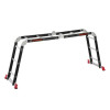 Multifunctional ladder transformer 4x3 steps, steel profile, 3380 mm, 150 kg Intertool LT-0023
