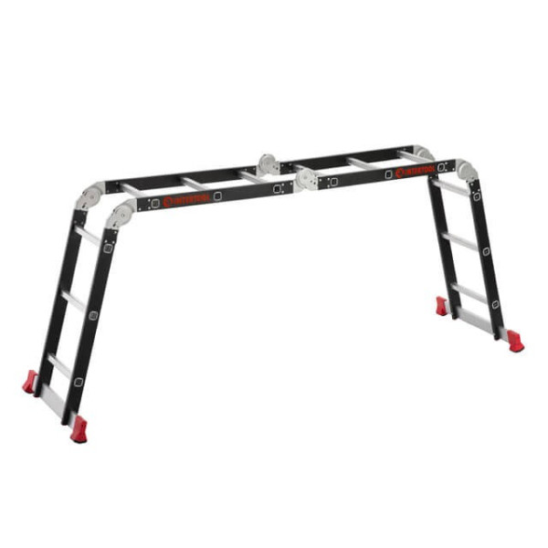 Multifunctional ladder transformer 4x3 steps, steel profile, 3380 mm, 150 kg Intertool LT-0023