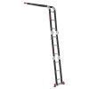 Multifunctional ladder transformer 4x3 steps, steel profile, 3380 mm, 150 kg Intertool LT-0023