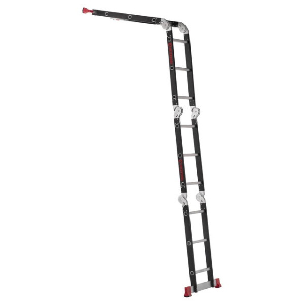 Multifunctional ladder transformer 4x3 steps, steel profile, 3380 mm, 150 kg Intertool LT-0023