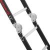 Multifunctional ladder transformer 4x3 steps, steel profile, 3380 mm, 150 kg Intertool LT-0023