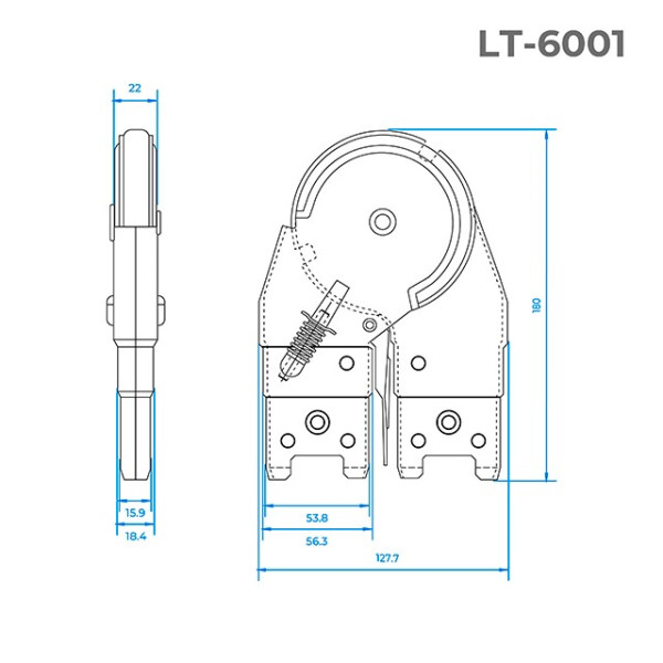 Hinges for ladders and stepladders Intertool LT-6001