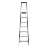 Ladder 7 steps, tool tray, steel profile, height of the upper step 1500 mm, 504*1283*2003 mm, 150 kg Intertool LT-0057