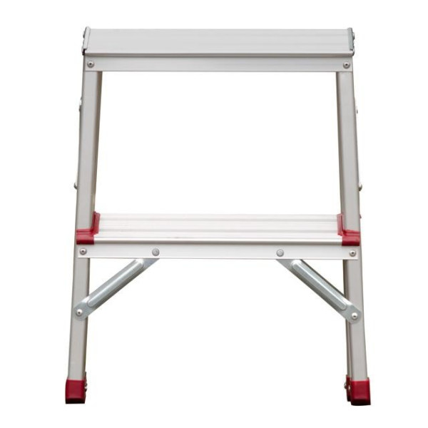 Double-sided aluminum stepladder 2 steps, height 440 mm Intertool LT-1102