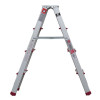 Double-sided aluminum stepladder 4 steps, height 880 mm Intertool LT-1104