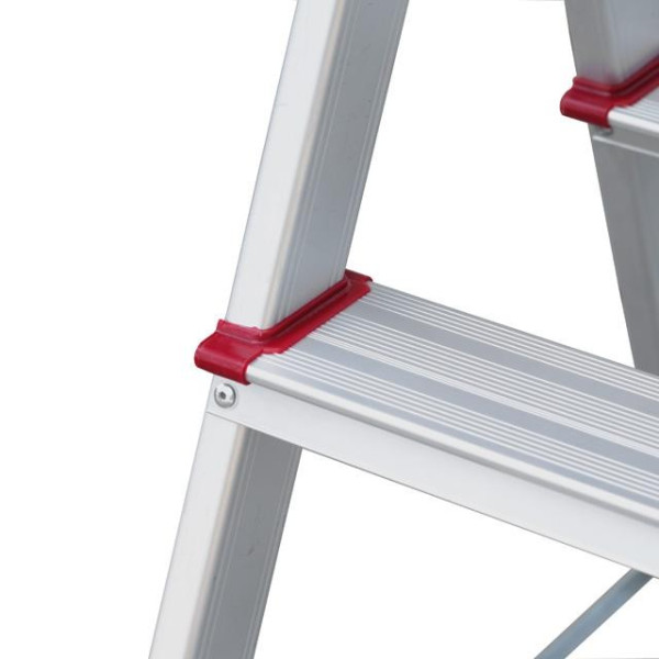 Double-sided aluminum stepladder 4 steps, height 880 mm Intertool LT-1104