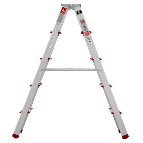 Aluminum stepladder, double-sided, 5 steps, height 1094 mm Intertool LT-1105