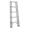 Aluminum stepladder, double-sided, 5 steps, height 1094 mm Intertool LT-1105