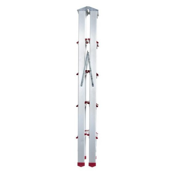 Aluminum stepladder, double-sided, 5 steps, height 1094 mm Intertool LT-1105