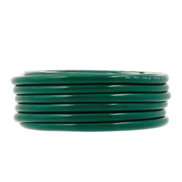 Шланг садовый, трехслойный, зеленый, 1/2, 20 м, армированный, PVC Intertool GE-4023