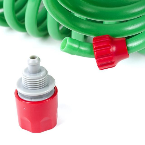 Шланг спиральный 15 м с коннекторами Intertool GE-4002