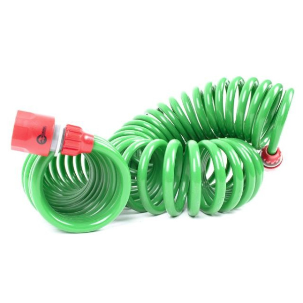 Шланг спиральный 15 м с коннекторами Intertool GE-4002