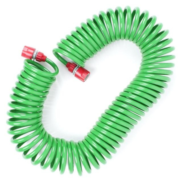 Шланг спиральный 15 м с коннекторами Intertool GE-4002
