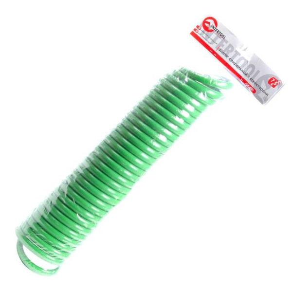 Шланг спиральный 7,5м с коннекторами Intertool GE-4001