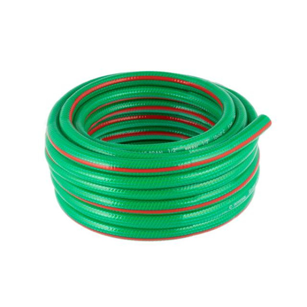 Шланг для воды четырехслойный, 1/2, 10 м, армированный, PVC Intertool GE-4101