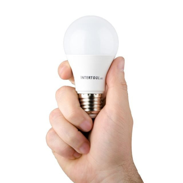 Світлодіодна лампа LED 12 Вт, E27, 220 В Intertool LL-0015
