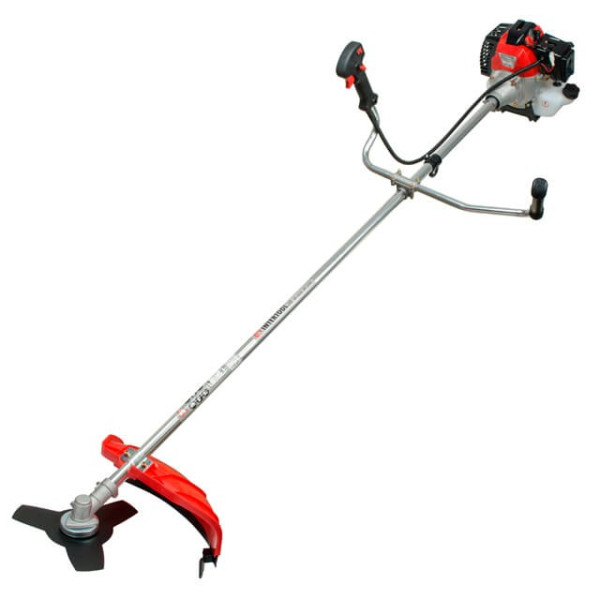 Chainsaw 1.5 kW, 43 cm³, reel, 3-blade knife, double shoulder belt Intertool DT-2232