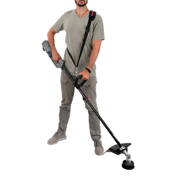 Trimmer electric, 1200 W, 230 V, ~50 Hz, 7000 rpm, soft start, disc/hair rotation diameter 255/380 mm, coil + 3-tooth blade Intertool DT-2247