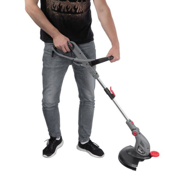Trimmer electric, 450 W, 230 V~50 Hz, 10,000 rpm, line rotation diameter 300 mm, rod length/mower head position adjustment Intertool DT-2255