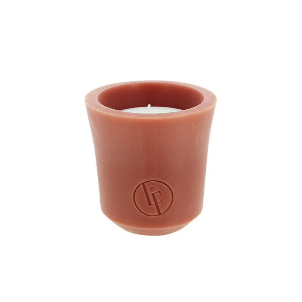 Bougies La Française wax candle holder, chestnut, 10 x 11 cm, 160 g