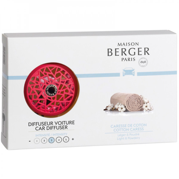 Дифузор для автомобіля Maison Berger Paris з ароматом COTTON CARESS