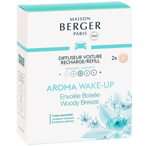 Картридж для диффузора Maison Berger Paris с ароматом AROMA WAKE-UP, 2 шт.
