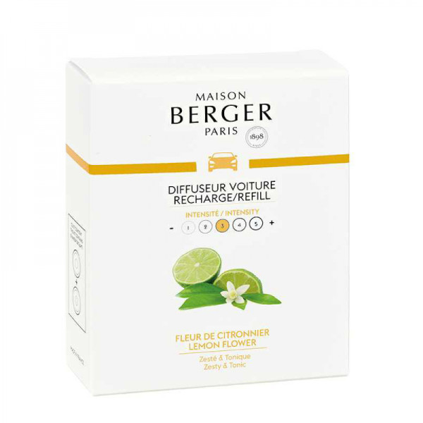 Картридж для диффузора Maison Berger Paris с ароматом LEMON FLOWER, 2 шт.