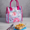 Lunch bag Kitchen Craft Gray Flower, 4 l