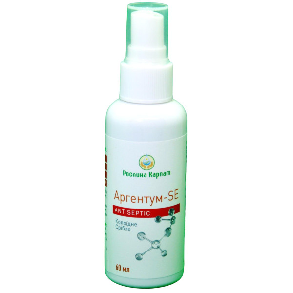Argentum - SE antiseptic 60 ml, Carpathian plant - Colloidal silver from bacteria for wound healing