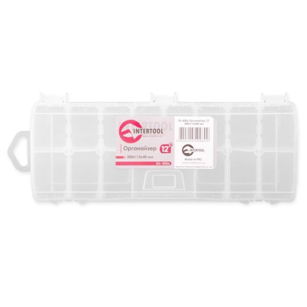 Organizer 12 300x115x40 mm Intertool BX-4006
