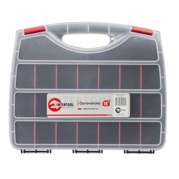Органайзер 15 380x310x60 мм Intertool BX-4002