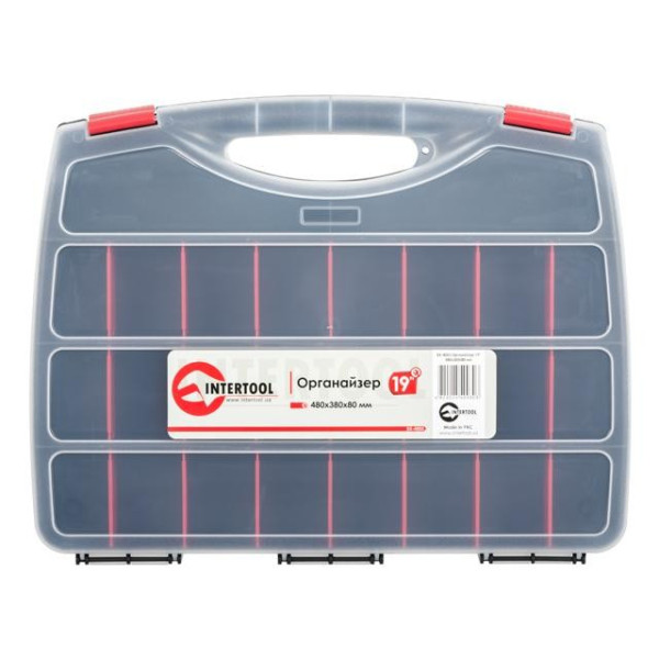 Organizer 19 480x380x80 mm Intertool BX-4003