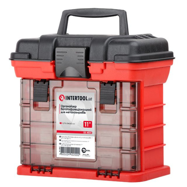 Organizer for tools and hardware with retractable sections 11 279*184*260 mm Intertool BX-4020
