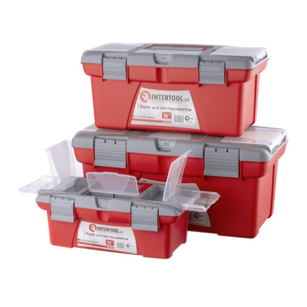 Комплект ящиків для інструменту, 3 одиниць Intertool BX-0403