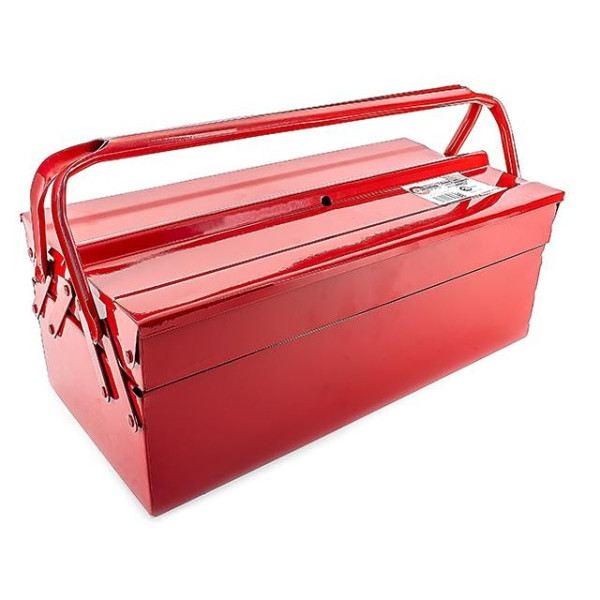 Tool box metal 450 mm, 3 sections Intertool HT-5043