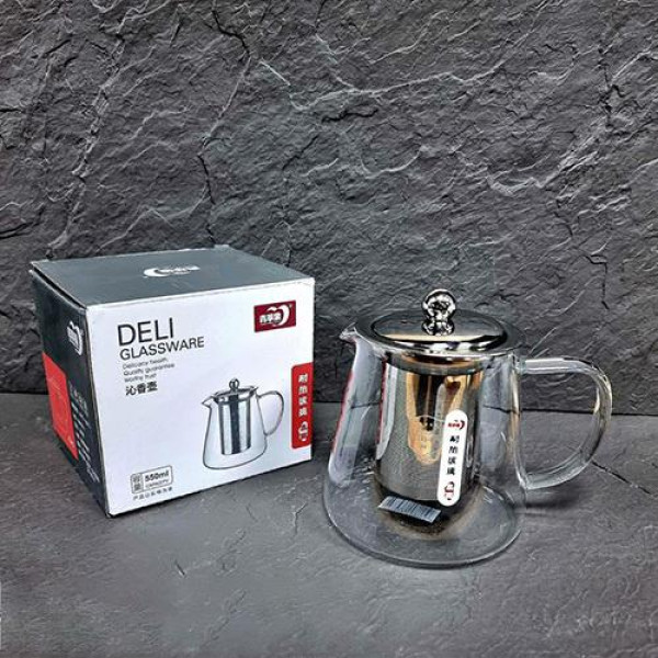 Teapot with metal sieve 550 ml SNT Ukraine